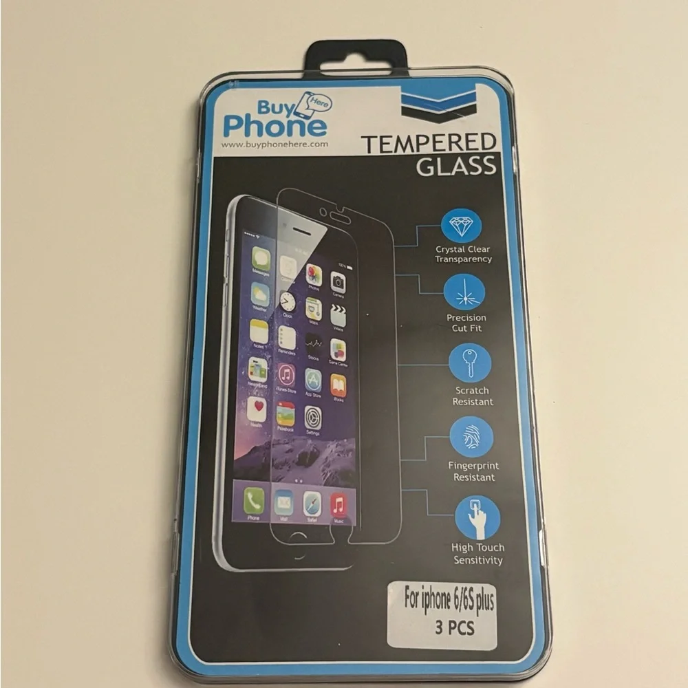 2 Tempered Glass Screen Protectors for iPhone 6/6S plus